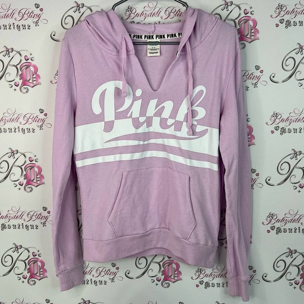 Victoria's Secret pink sweater hoodie pullover lilac Light Purple Hoodie 2016